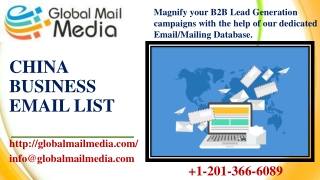 China Business Email List