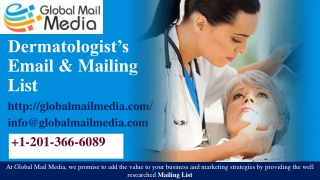 Dermatologist’s Email & Mailing List