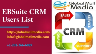 EBSuite CRM Users List