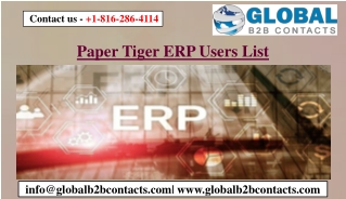 Paper Tiger ERP Users List