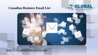 Canadian Business Email List