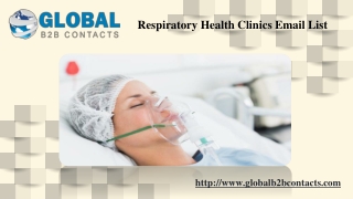 Respiratory Health Clinics Email List