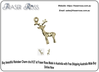 The Solid Gold Reindeer Charm