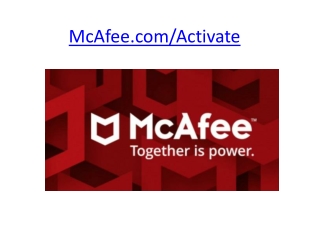 McAfee.com/Activate | Activate McAfee - www.mcafee.com/activateMcAfee is software which identifies and prevents malware