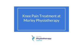 Knee Pain Treatment at Morley Physiotherapy