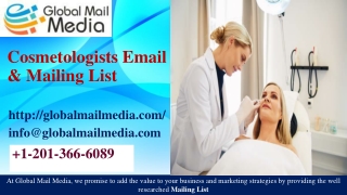 Cosmetologists Email & Mailing List