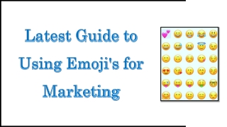 Latest Guide to using Emojis for Marketing