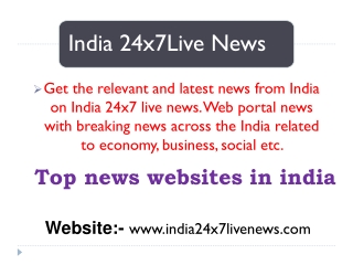 Top news websites in india