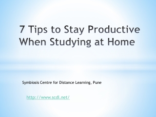 7 Tips to Stay Productive When Studying at Home