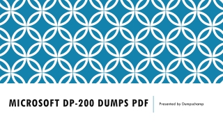 High-Quality Microsoft DP-200 Dumps Available in PDF