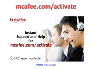 mcafee.com/activate - Enter your code - Activate McAfee Product