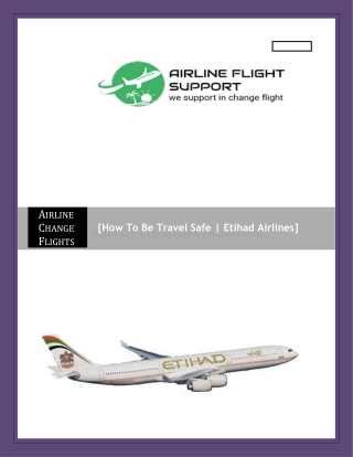 Etihad Airways Change Flights | Airline Change Flights