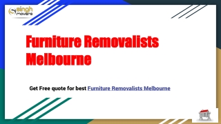 Furniture Removalists Melbourne