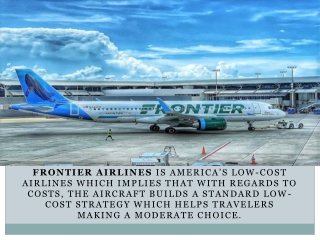 Fly with America's Greenest Airline- "Frontier Airlines"