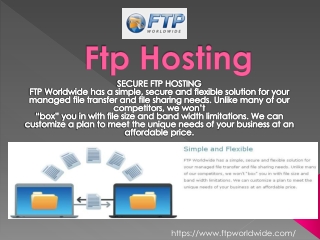 Ftp Hosting