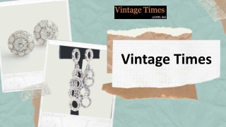 Online Diamond Earrings – Vintage Times