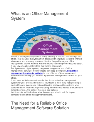 introduction to office management system