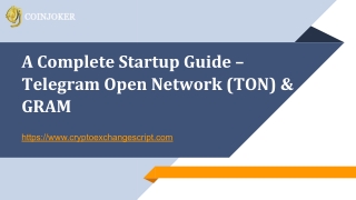 A Complete Startup Guide – Telegram Open Network (TON) & GRAM