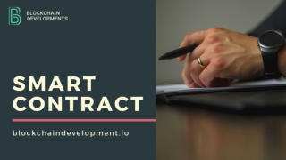 Smart Contract Development Company | Blockchain Developments