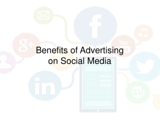 Benefits of Advertising on Social Media