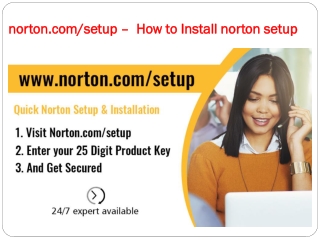 norton.com/setup – How to Install norton setup
