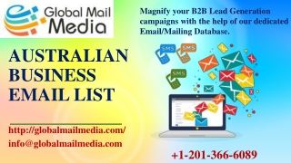 Australian Business Email List