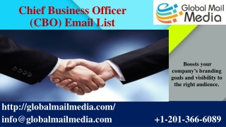 Chief Business Officer (CBO) Email List