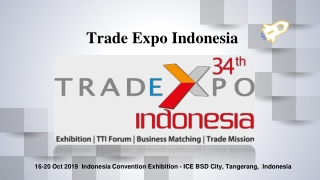Trade Expo Indonesia