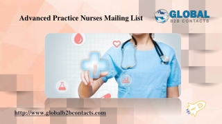 Advanced Practice Nurses Mailing List