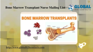Bone Marrow Transplant Nurse Mailing List