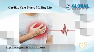 Cardiac Care Nurse Mailing List