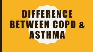 Difference Between Asthma And COPD