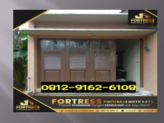 081291626109 (FORTRESS), pintu garasi minimalis besi, pintu garasi minimalis 2019, pintu garasi minimalis kayu, depok