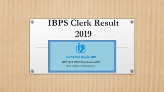 IBPS Clerk Result 2019 Releasing Date, Check CWE 9 Exam Scorecard
