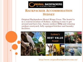 Backpacker Accommodation Sydney
