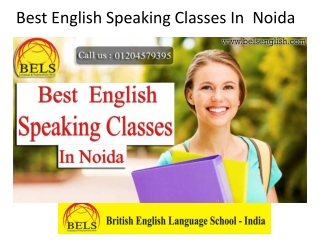 Best English Speaking Classes In Noida