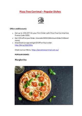 Pizza Tree Corrimal – 10% off- Pizza restaurant Corrimal, Wollongong NSW<