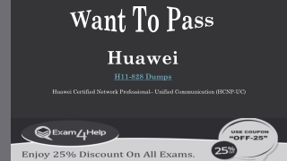 Exam4Help | Updated H11-828 Exam Dumps Verified by Huawei Certified Professionals