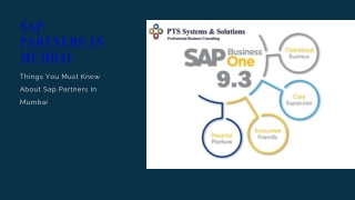 Things You Must Know About Sap Partners In Mumbai