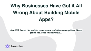 Why businesses have got it all wrong about building mobile apps ?