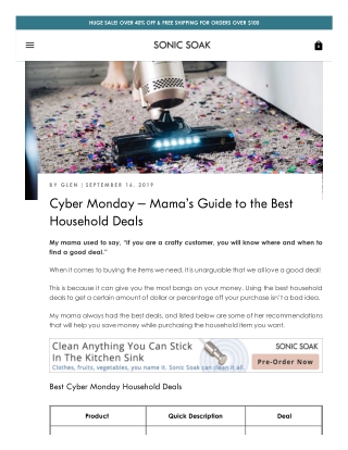 Cyber Monday – Mama’s Guide to the Best Household Deals