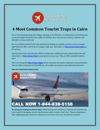 4 Most Common Tourist Traps in Cairo