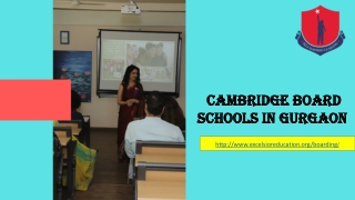 Cambridge board schools in Gurgaon