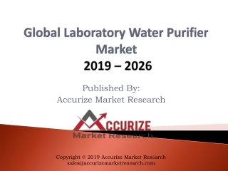 Global Laboratory Water Purifier Market