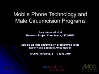 Mobile Phone Technology and Male Circumcision Programs