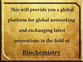 Biochemistry Conference 2019