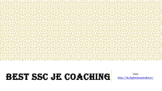 Best Ssc je coaching