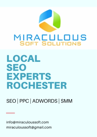 Local SEO Experts Rochester, NY - Miraculous Soft