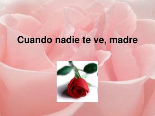 Cuando nadie te ve, madre