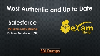 Latest Salesforce PDI Dumps Salesforce Platform Developer I (PDI) Questions | Exam4Help